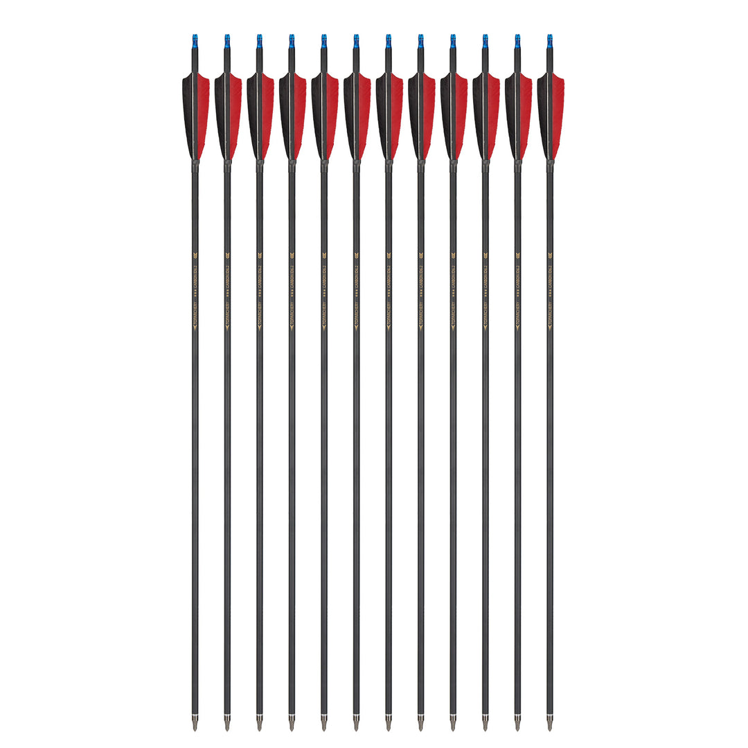 Huntingdoor 30 zoll Carbonpfeile mit 4" Truthahnfeder(12 Stück)