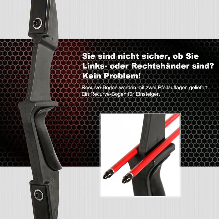 20 lbs-Pfeile und Bogen-Einsteigerset, 55-Zoll-Recurvebogen-Set, Versand aus Deutschland
