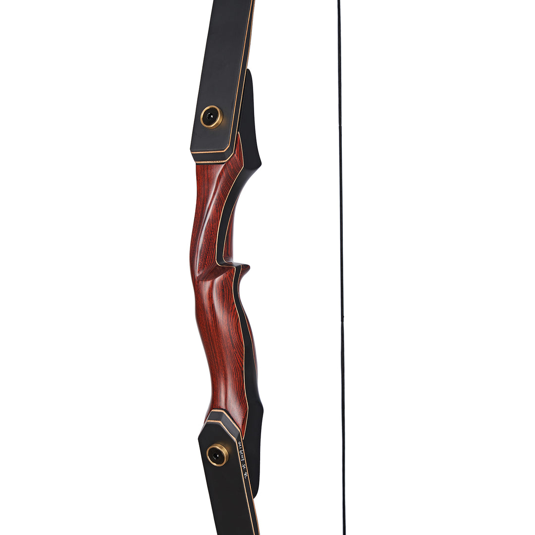 TopArchery 60" Takedown Recurve Bogen für Erwachsene Holzgriff Rechtshand Jagdbogen 30-50 lbs