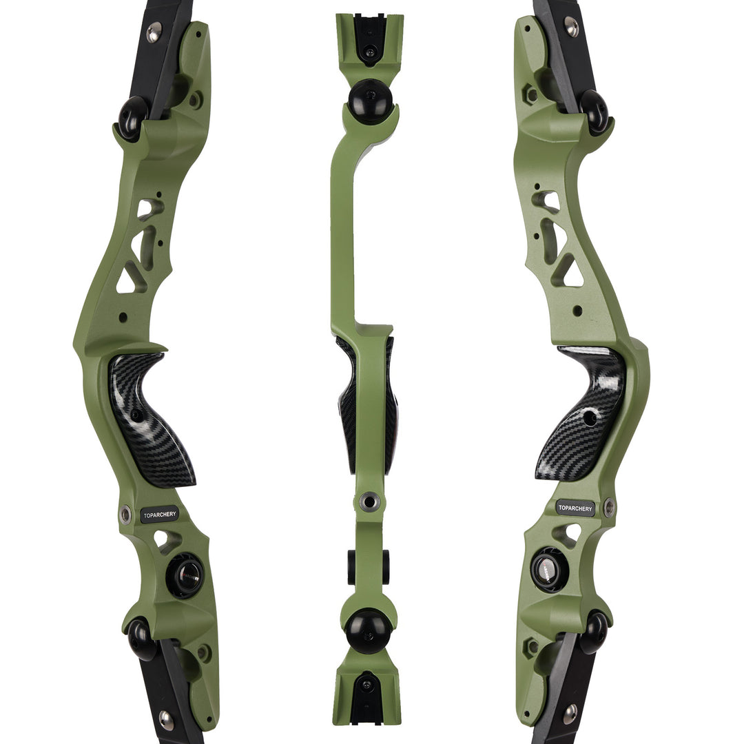 62" ILF Recurve Bogen aus Alu mit Carbonpfeilen, Profi recurvebogen set für Bogenschießen im Verein & 3D-Parcours