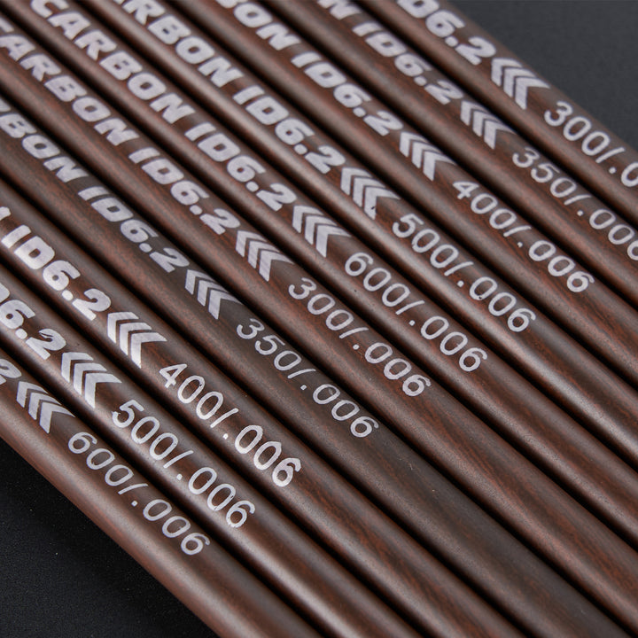 12 er 31 zoll Pure Carbon Pfeilschaft Spine 300/400/500/600 -innen:6.20mm - ± 0.006