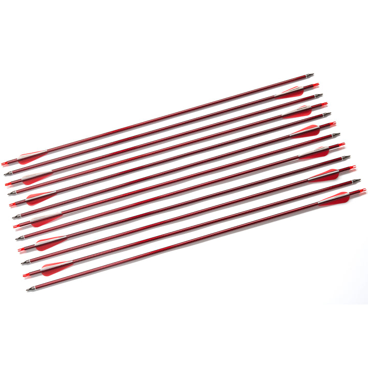 30 Zoll pfeile für Recurvebogen,compoundbow carbon pfeile mit vanes,soine 500-12 pcs