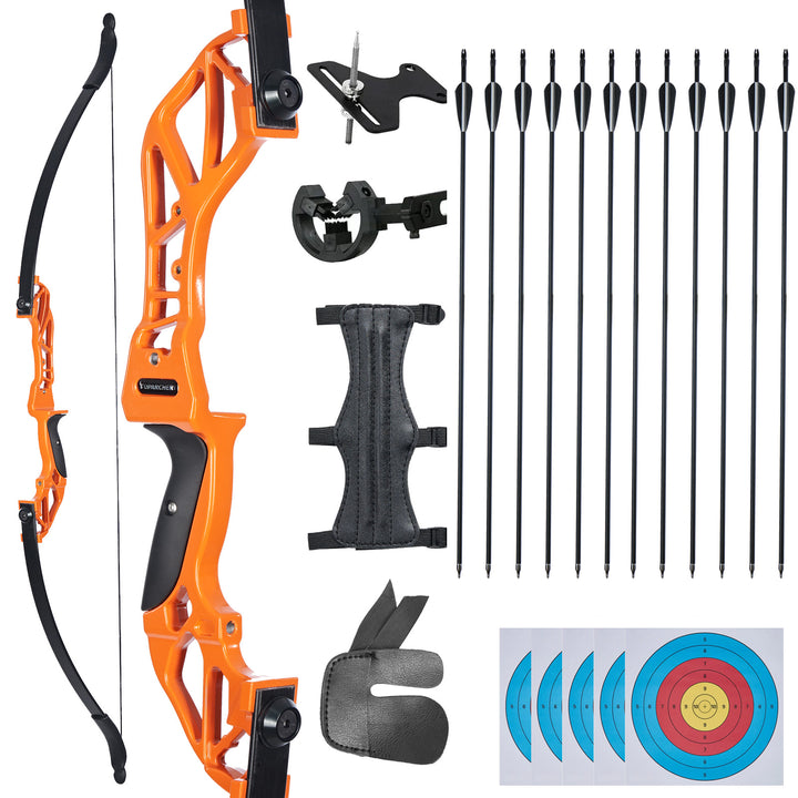 30/40/55 lbs Recurvebogen mit pfeile set für Anfänger, 56 zoll sportbogen -Versand aus Deutschland