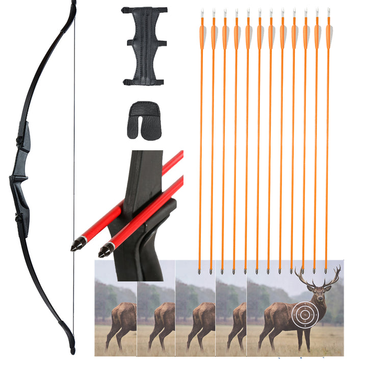 20 lbs-Pfeile und Bogen-Einsteigerset, 55-Zoll-Recurvebogen-Set, Versand aus Deutschland