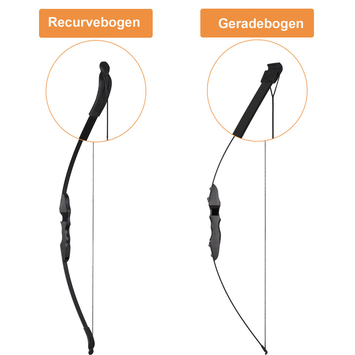Huntingdoor Pfeile und bogen set für Erwachsene, 30–40 lbs, Geradebogen- Recurvebögen