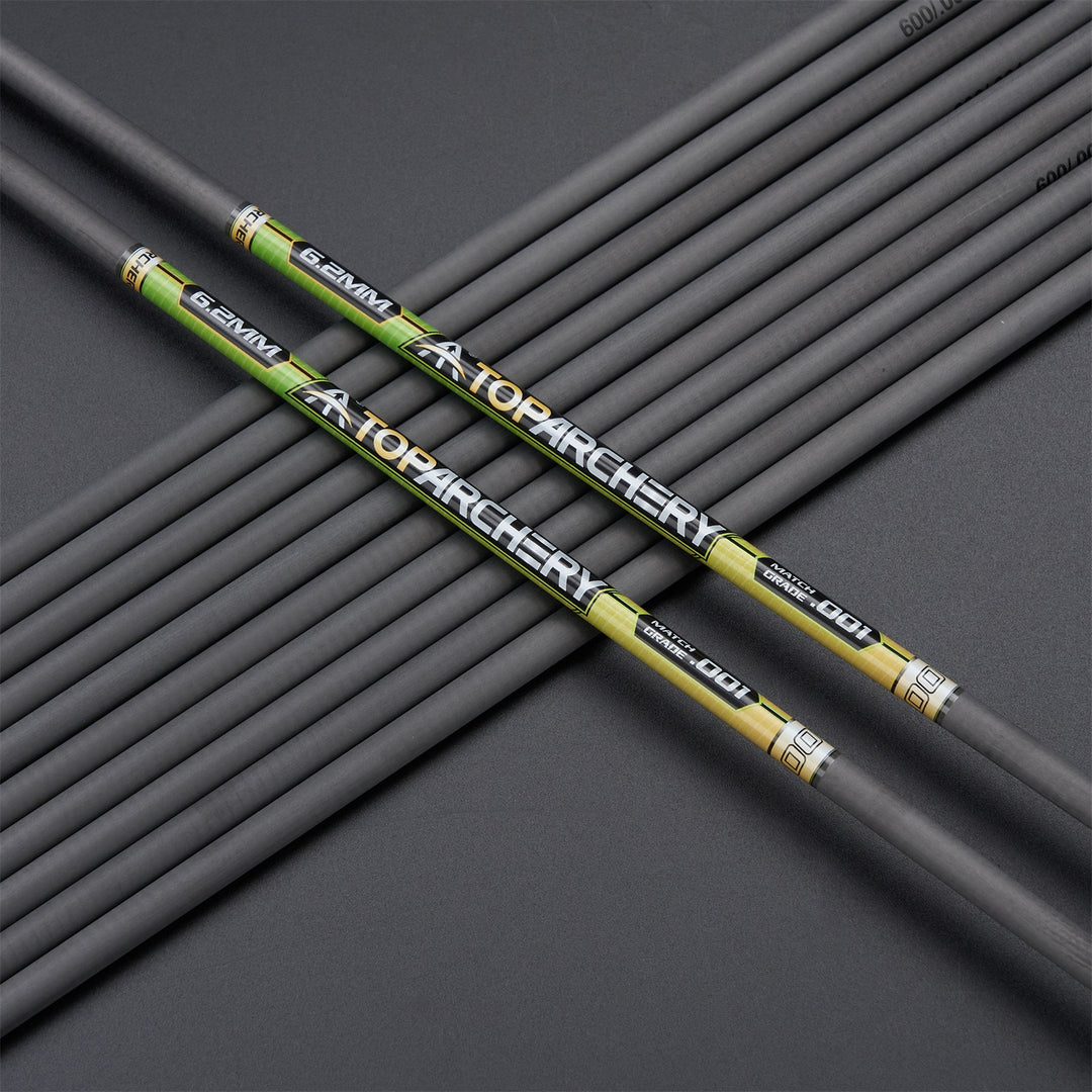 12 er 33"Pure Carbon Pfeilschaft Spine 300/400/500/600 -innen:6.20mm - ± 0.001