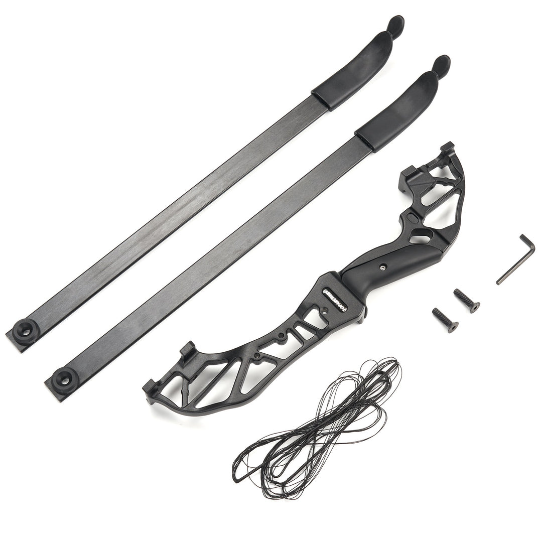 20/30/40/55 lbs zerlegbarer Recurvebogen mit Visier, Pfeilauflage und Bogensehne