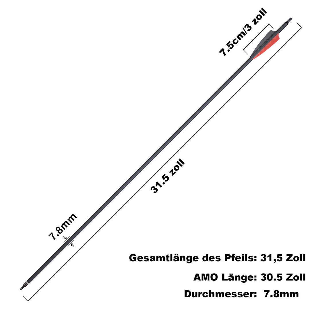 TopArchery 60" Recurvebogen Set für Erwachsene