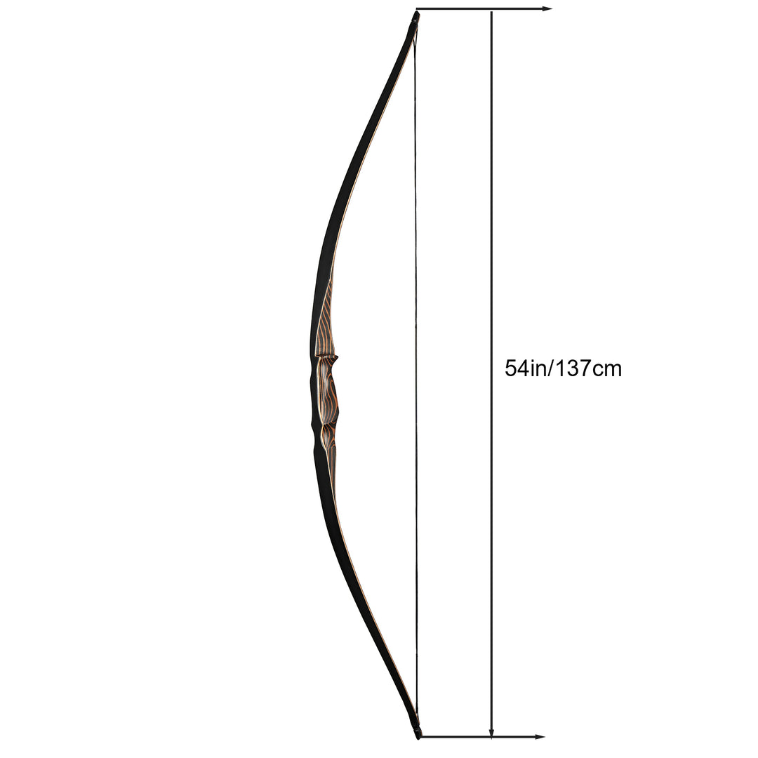 TopArchery traditioneller Langbogen mit String Schalldämpfer