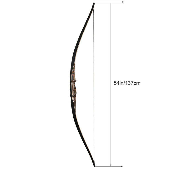 TopArchery traditioneller Langbogen mit String Schalldämpfer