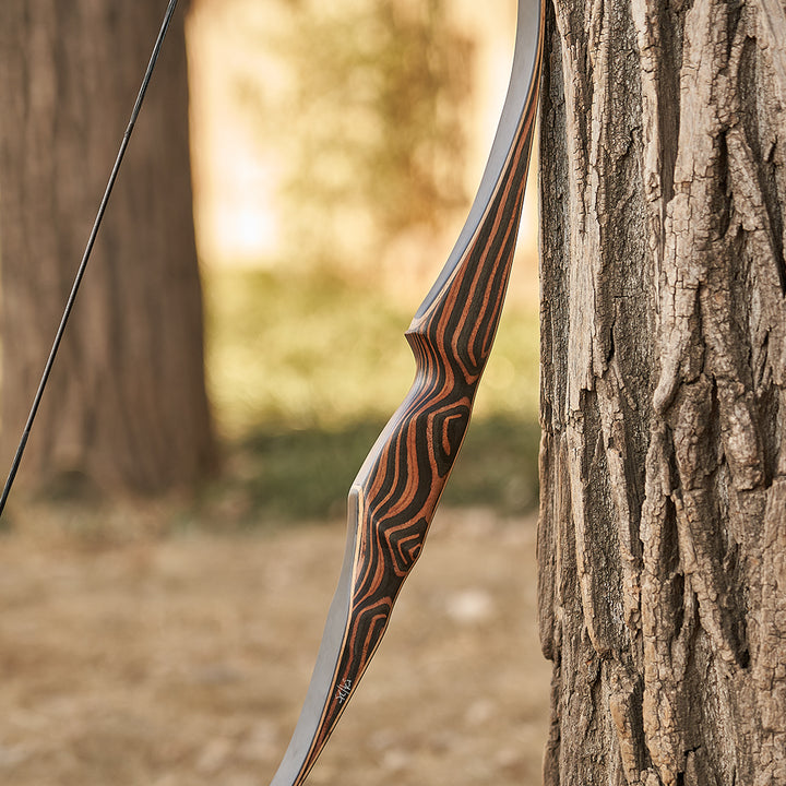 TopArchery traditioneller Langbogen mit String Schalldämpfer