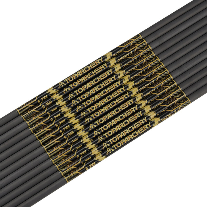 12 er 33"Pure Carbon Pfeilschaft Spine 300/400/500/600 -innen:6.20mm - ± 0.003