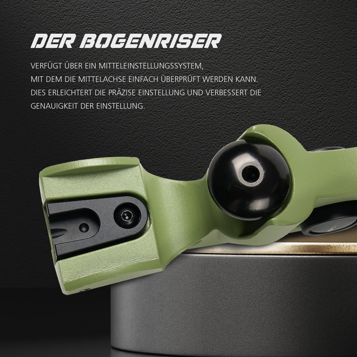 Huntingdoor ILF recurvebogen - 62 Zoll - 25-55 lbs - Take Down Recurvebogen