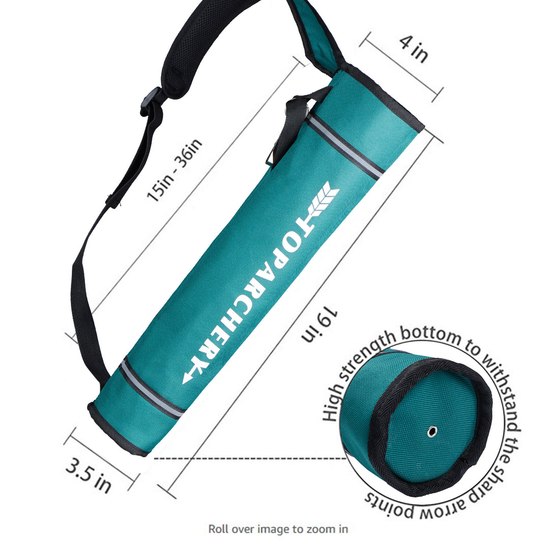 Toparchery Köcher für Pfeile, Bogenschießen, Rückenpfeil, Köcherhalter, verstellbar,
