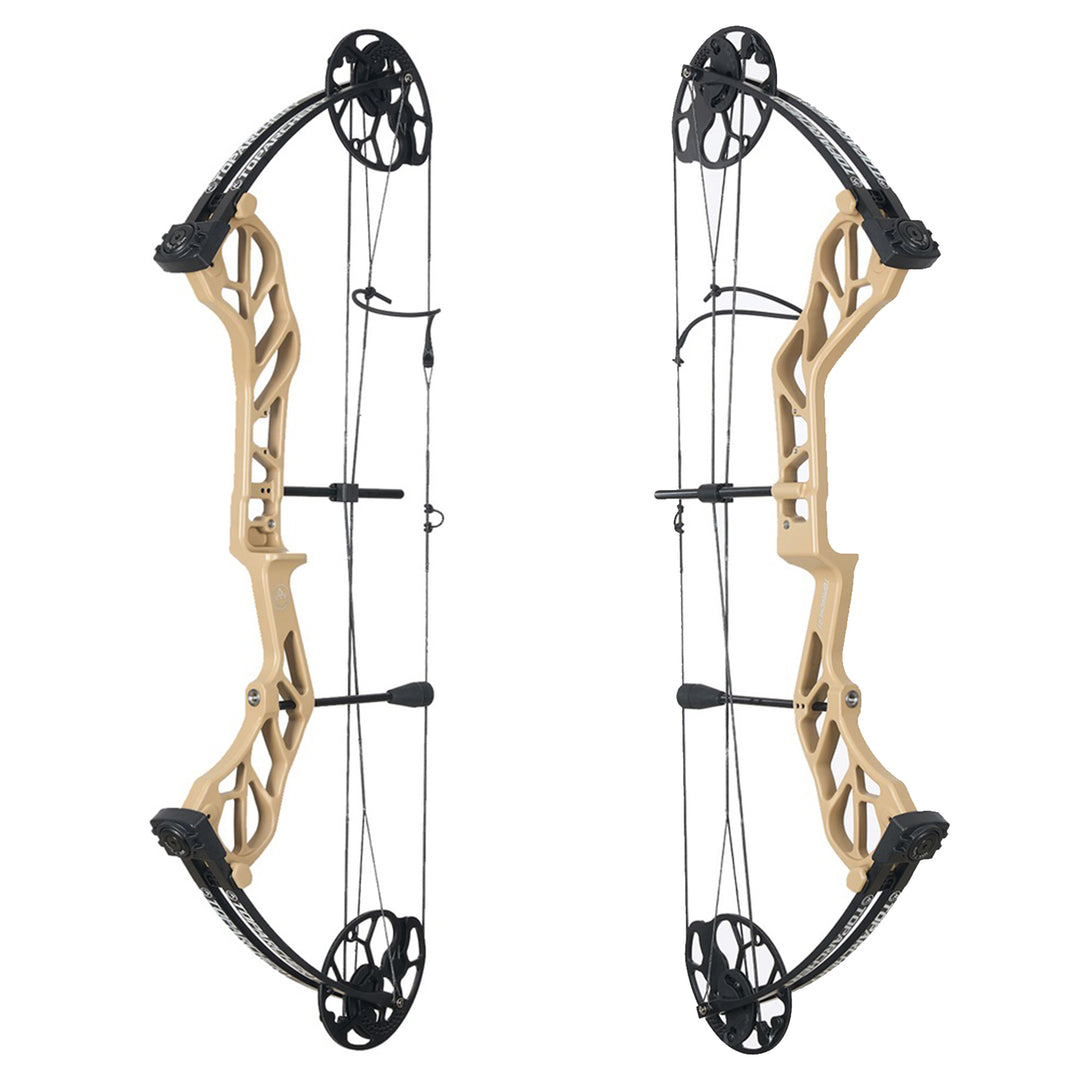 TopArchery Compoundbogen und pfeile Set Bogenset für Bogenschießen Sportbogen,19-70 lbs 320fps Jagdausrüstung mit Komplettes Zubehör Kit