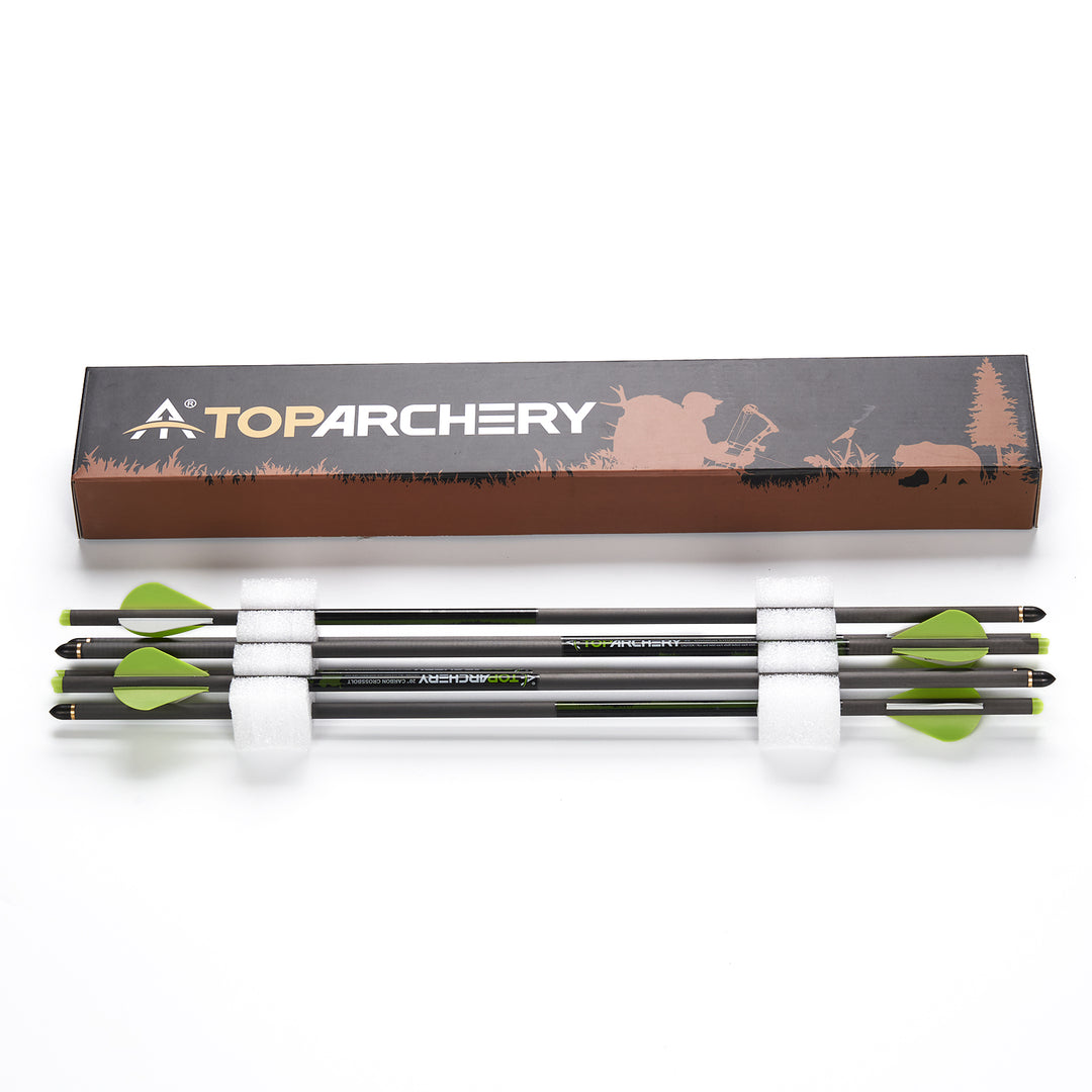 TopArchery 12er 20" Pure Carbon Armbrust Pfeil für Zielschießen, Jagd