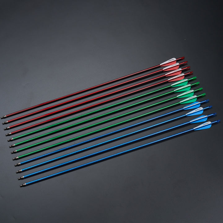 30 Zoll pfeile für Recurvebogen,compoundbow carbon pfeile mit vanes,soine 500-12 pcs