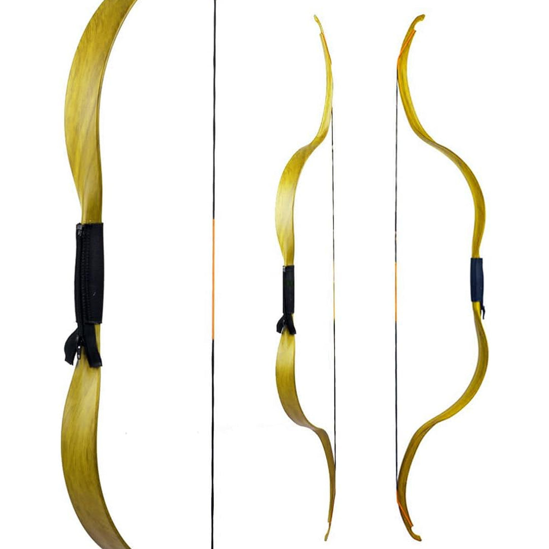 25 lbs Reiterbogen set für Anfänger – 50 Zoll Traditioneller Recurvebogen Ideal für Bogenschießen Einsteiger & Training
