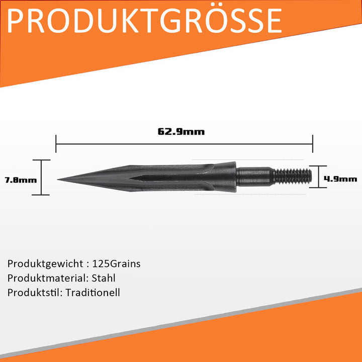125gr Pfeilspitzen für Bogenschießen-12/24 Stück