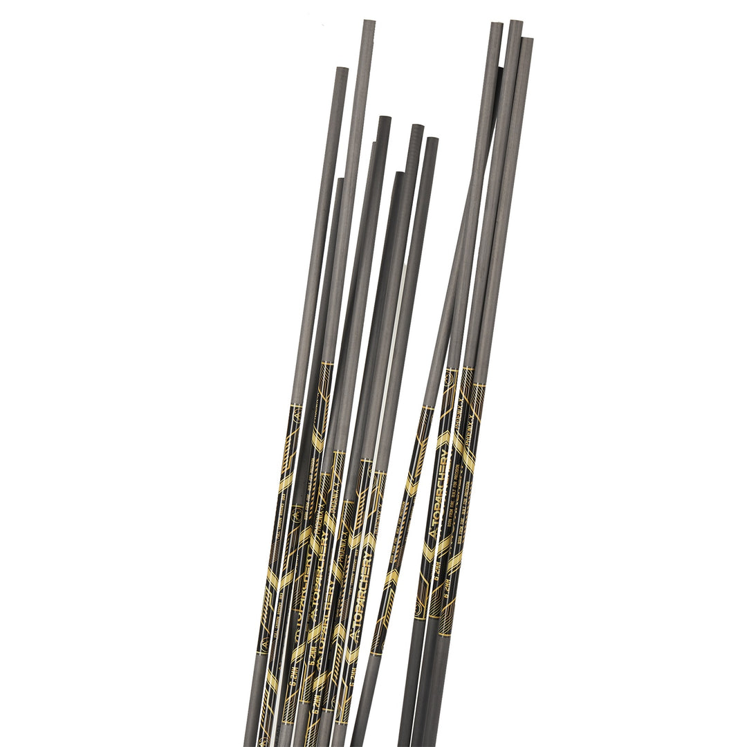 12 er 33"Pure Carbon Pfeilschaft Spine 300/400/500/600 -innen:6.20mm - ± 0.003