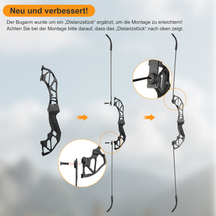 Huntingdoor Pfeil und Bogen, 20 -55 lbs Recurvebogen für Anfänger im Bogenschießen mit Bogenschießzubehör