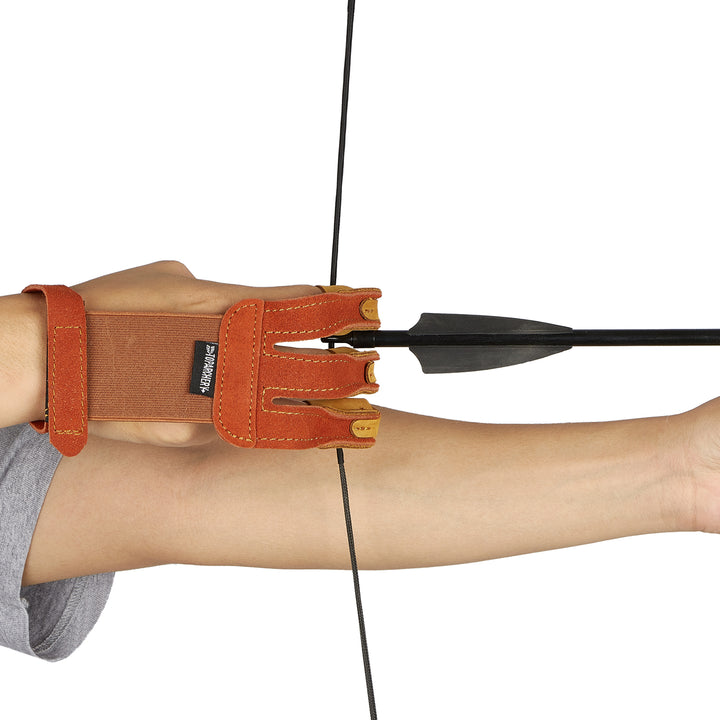 Armschutz mit Fingerschutz für das Bogenschießen