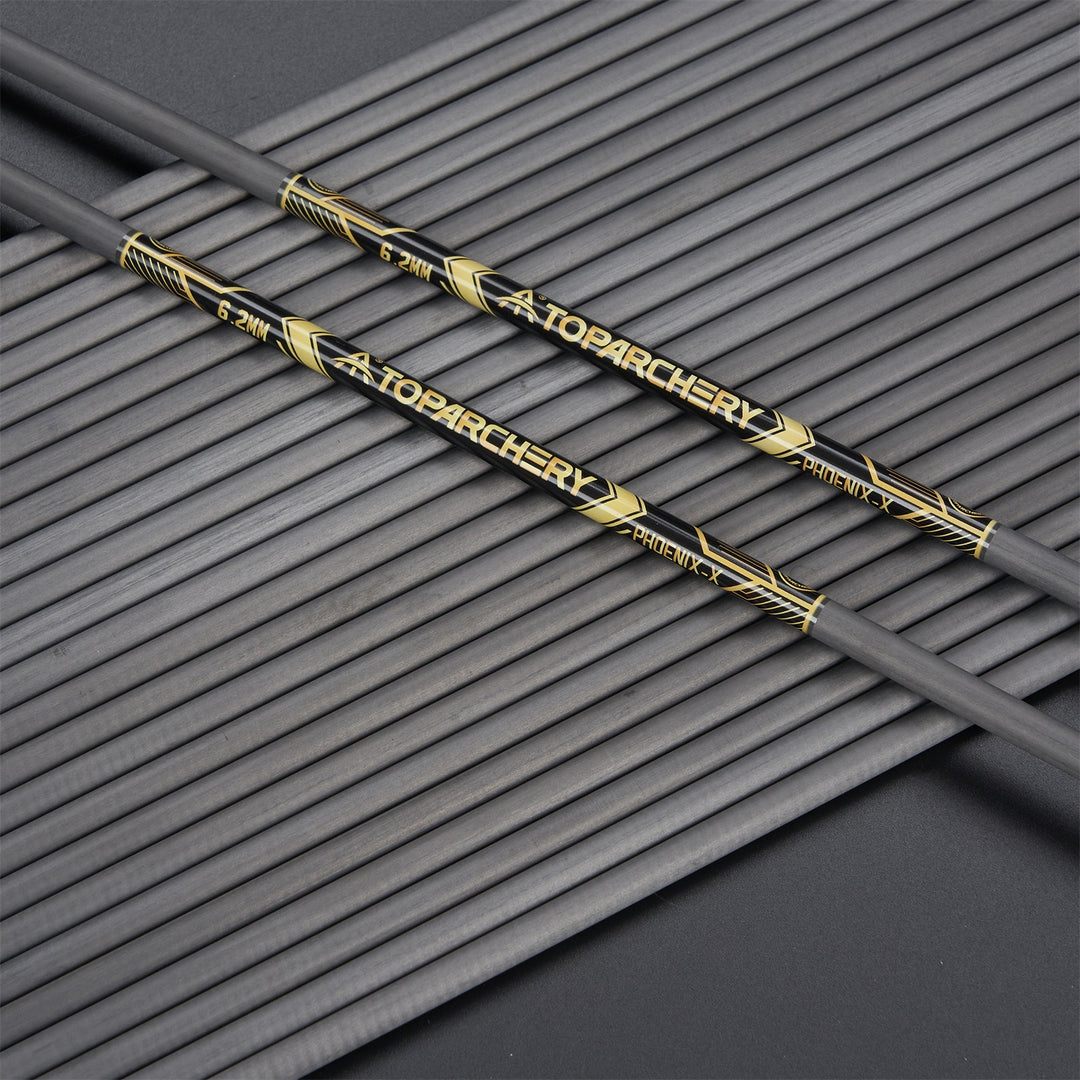 12 er 33"Pure Carbon Pfeilschaft Spine 300/400/500/600 -innen:6.20mm - ± 0.003