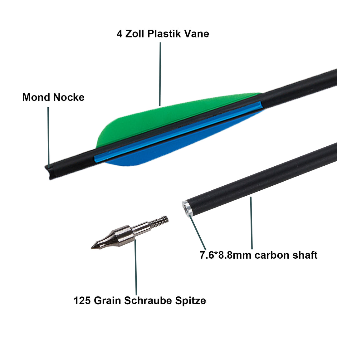 Carbon Armbrustpfeile 